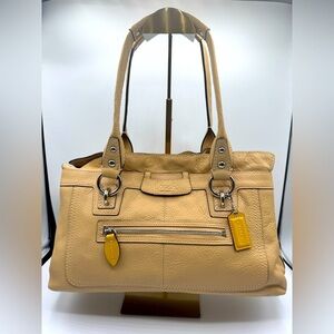 Coach Penelope Tan Leather A1171-F14686 Beige Camel Shoulder Bag